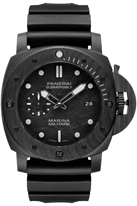 panerai 47mm submersible|panerai submersible carbotech marina militare.